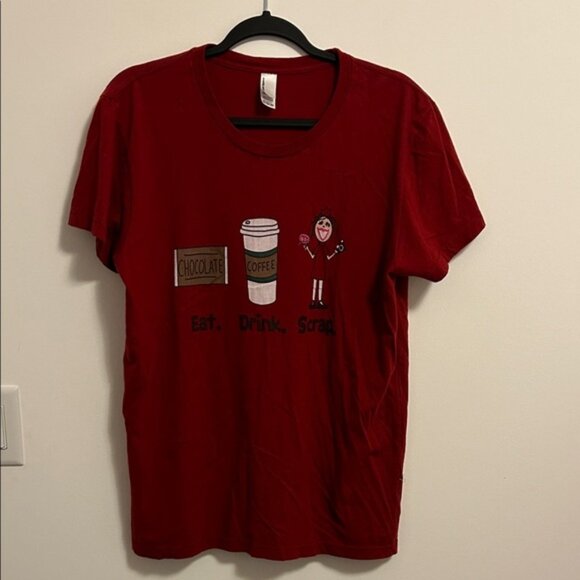 American Apparel Red T-Shirt - Picture 1 of 2
